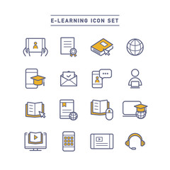 E-LEARNING ICON SET
