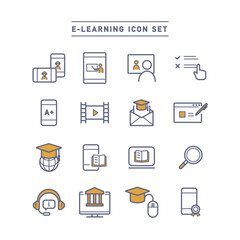 E-LEARNING ICON SET