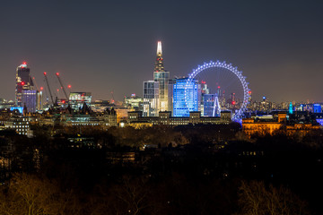 London city UK,  skyline night view