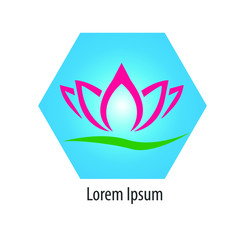 modern lotus flower logo design template. lotus symbol icon