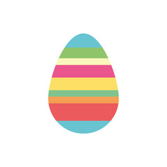 spring egg painted isolated icon
