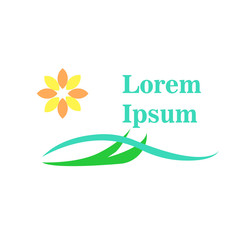 modern and elegant logo design for spa and resort logo, symbol icon. abstract logo