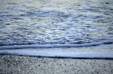  salty sea water reaching the coast 