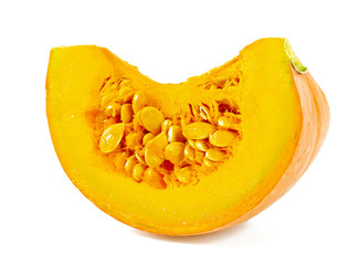 pumpkin ready to be eaten isolated