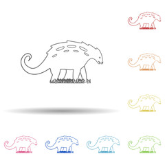 Silvisaur cartoon icon. Element of jurassic period icon for mobile concept and web apps. Color cartoon silvisaur icon can be used for web and mobile