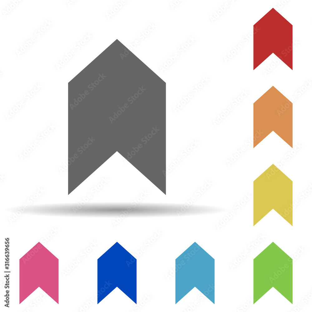Poster military rank in multi color style icon. simple glyph, flat vector of army icons for ui and ux, webs