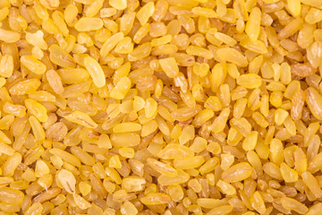 Bulgur wheat background. One of the collection