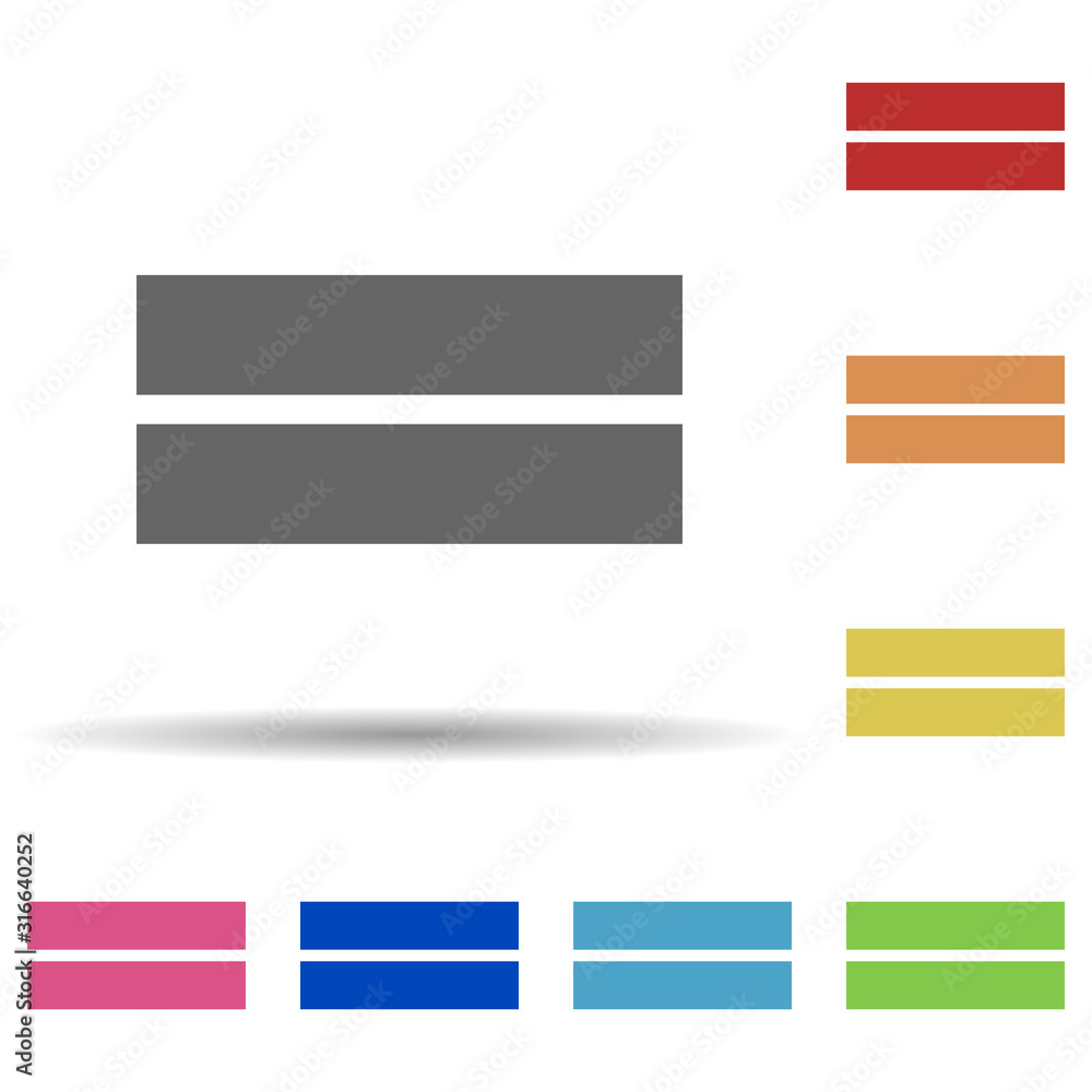 Poster military epaulettes in multi color style icon. simple glyph, flat vector of army icons for ui and ux