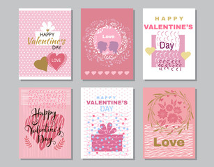 Naklejka premium Love cards set 19