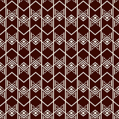 Arrow fletching seamless pattern. Repeated chevron, zigzag wallpaper. Tribal and ethnic motif. Native americans ornament