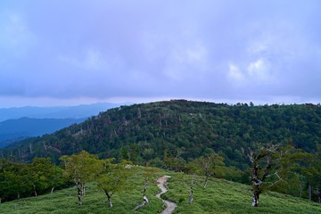 大台ヶ原山で見た日没直後の情景＠奈良