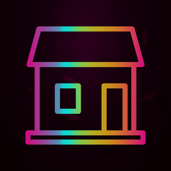 stall nolan style icon. Simple thin line, outline vector of buildings icons for ui and ux, website or mobile application