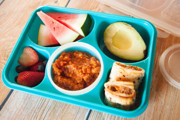 Vegetarian kid's lunch box