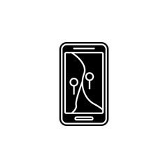 Fototapeta na wymiar navigator icon. Simple glyph, flat vector of camping icons for ui and ux, website or mobile application