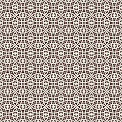 Seamless pattern with repeated overlapping circles. Round links chain motif. Geometric abstract background