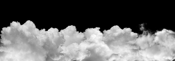  clouds or smoke isolated on black background - obrazy, fototapety, plakaty