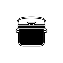 road refrigerator icon. Simple glyph, flat vector of camping icons for ui and ux, website or mobile application