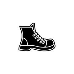 boot icon. Simple glyph, flat vector of camping icons for ui and ux, website or mobile application