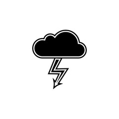 storm cloud icon. Simple glyph, flat vector of camping icons for ui and ux, website or mobile application