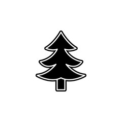 Pine icon. Simple glyph, flat vector of camping icons for ui and ux, website or mobile application