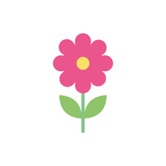 beautiful flower spring isolated icon