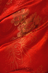 chinese floral pattern fabric