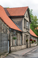 Typical homes in rural Latvia