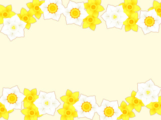 スイセンのイラスト背景