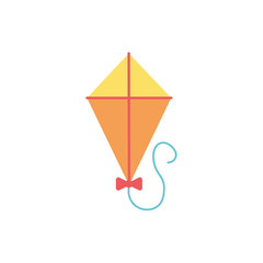 kite flying toy isolated icon