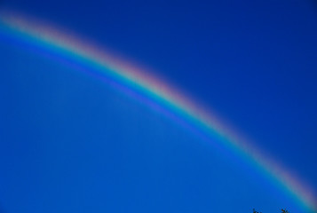 This is a rainbow near the Niagara Falls.