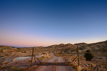 Blue Sky Over Cattle Guard