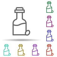 Olive oil, italy in multi color style icon. Simple thin line, outline vector of italy icons for ui and ux, website or mobile application