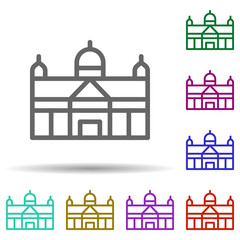 Building, italy in multi color style icon. Simple thin line, outline vector of italy icons for ui and ux, website or mobile application