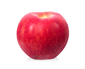 Red apple isolated on white background. Clipping Path