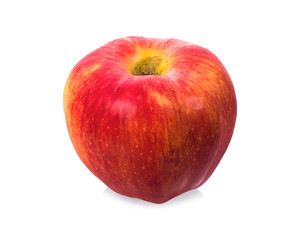 Red apple isolated on white background. Clipping Path