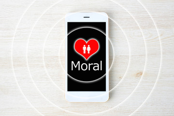 スマホのモラルイメージ