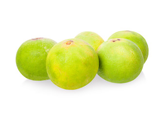 lemon fruit isolated on white background with clipping path