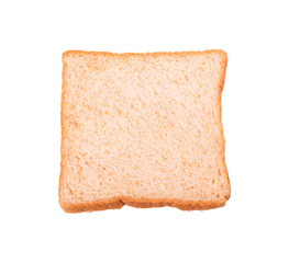 Wholewheat sliced ​​bread isolated on a white background, clipping paths