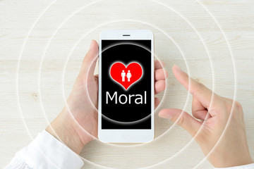 スマホのモラルイメージ