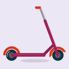 scooter isolated vector illustration in flat style