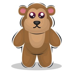 cute monkey mascot design vector premium