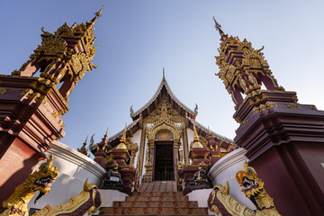 Fototapeta na wymiar Buddhist Temple in Chiang Mai, Thailand