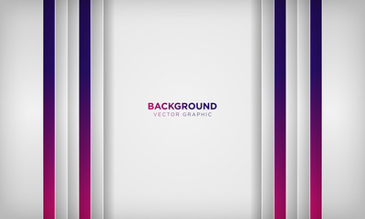 White abstract overlap layer background with colorful purple gradient color. Clean modern technology background with space for text. Vector illustration.