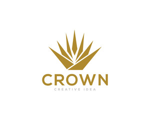 Crown Logo Design Vector