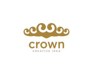 Crown Logo Design Vector