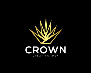 Crown Logo Design Vector