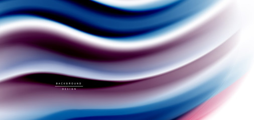 Silk smooth lines on white, liquid fluid color waves. Vector Illustrations For Wallpaper, Banner, Background, Card, Book, Illustration, landing page, cover, placard, poster, banner, flyer, design