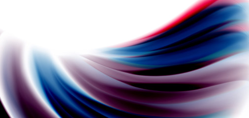 Silk smooth lines on white, liquid fluid color waves. Vector Illustrations For Wallpaper, Banner, Background, Card, Book, Illustration, landing page, cover, placard, poster, banner, flyer, design