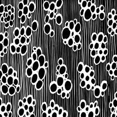 Fototapeta premium Brush pattern. Abstract texture. Grunge background. Vector.