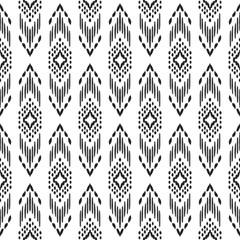 Ikat seamless pattern. Tribal background.. - 316663264